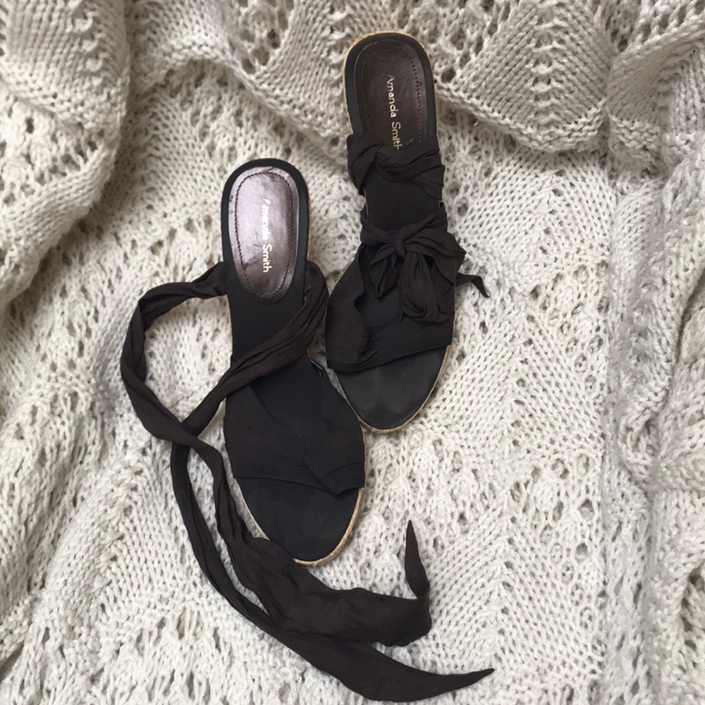 Ribbon lace pumps. Worn only a few times.